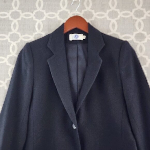 Vintage EJE Wool blend Black Blazer Women's 6 - Picture 4 of 10